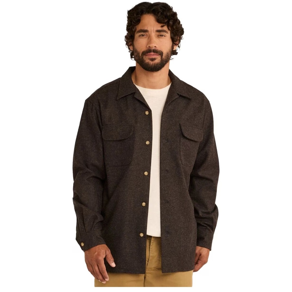 Pendleton Board Shirt, 100% pure wool. Size small dark green brown
